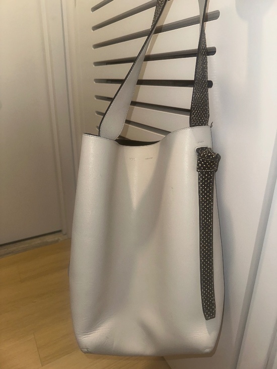 Celine Handbags - Celine Leather Twisted Cabas Large
